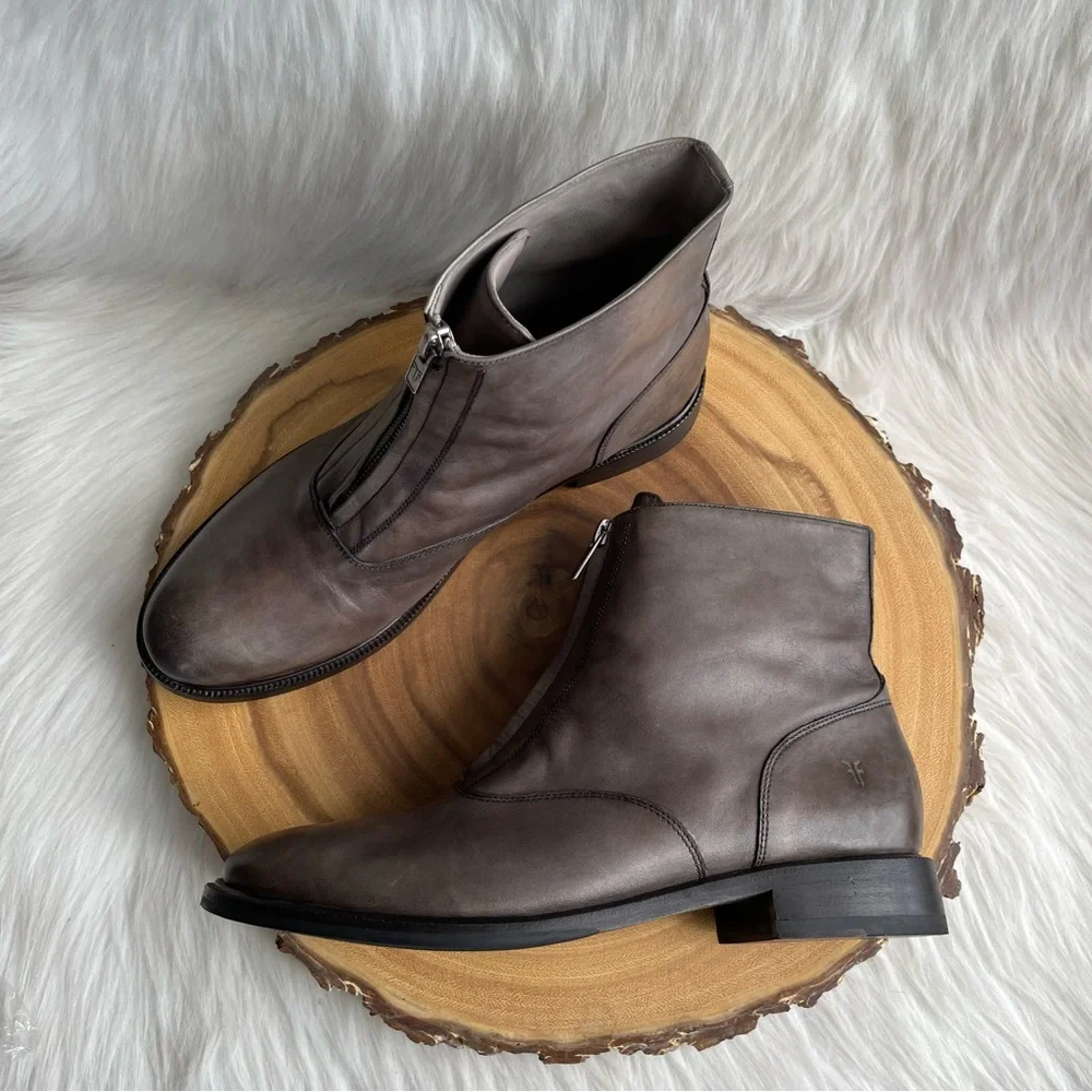 Frye Gray Ankle Boots - Picture 8 of 12